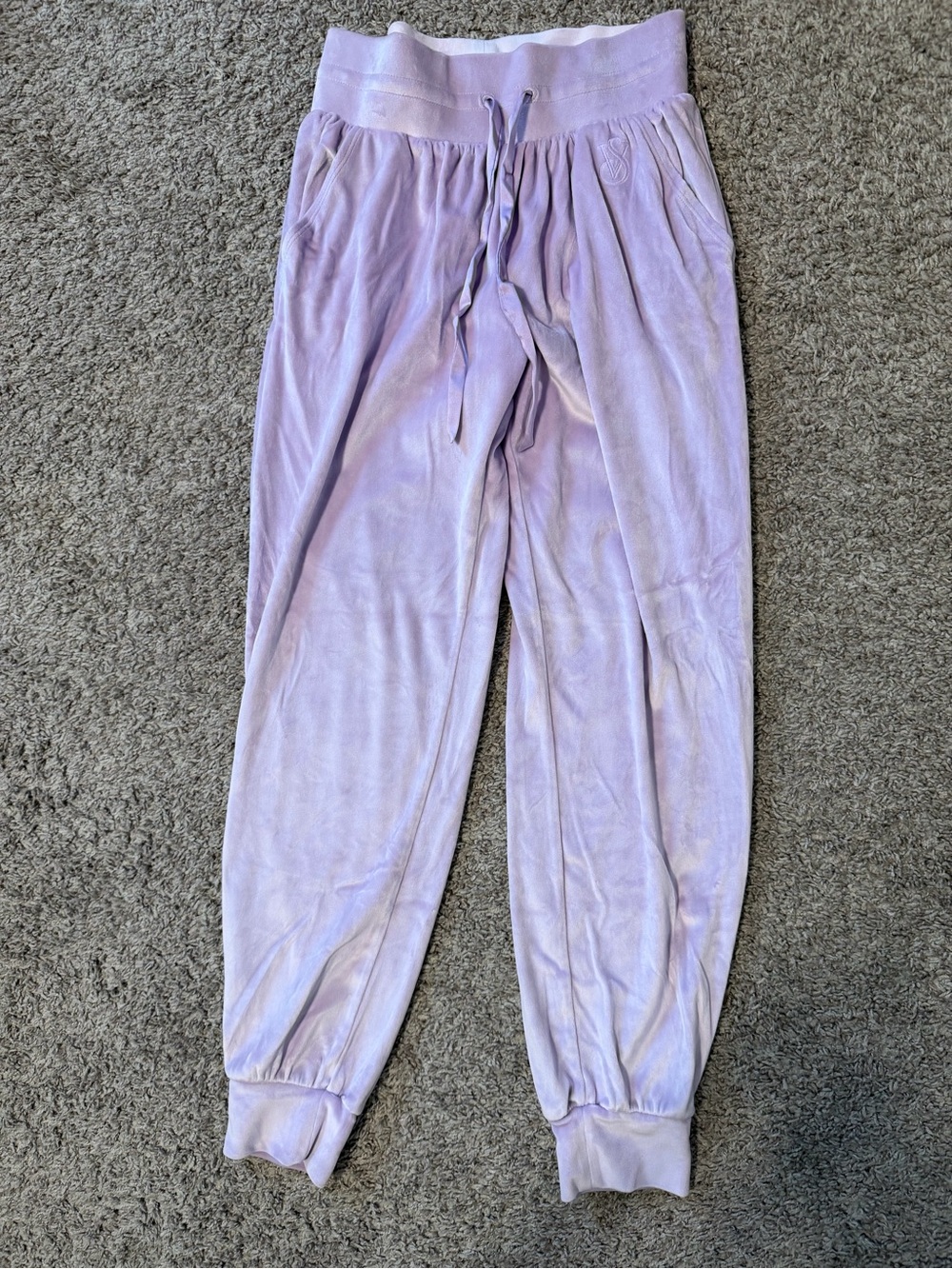 Victoria's Secret Lavender Velour Joggers
